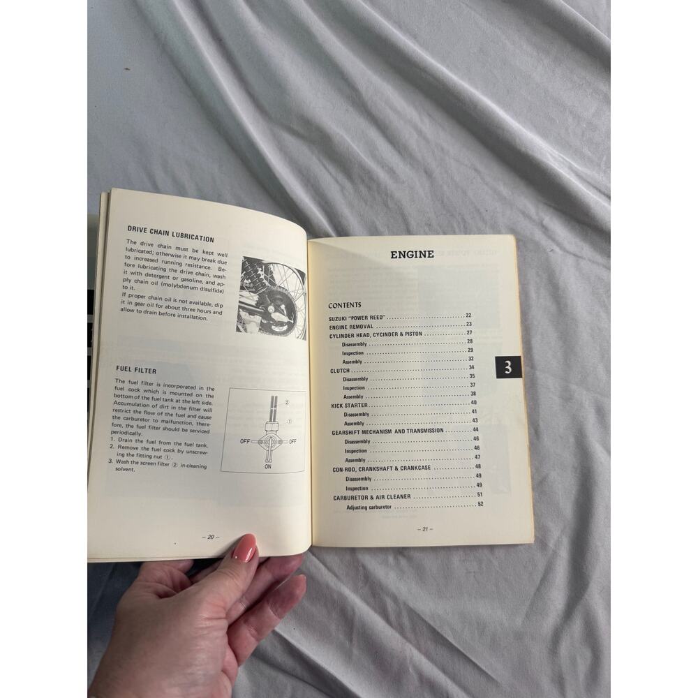 Vintage 1976 Suzuki RM80 Owner's Manual OEM 99011-46650 Motocross Motorcycle - Picture 6 of 9